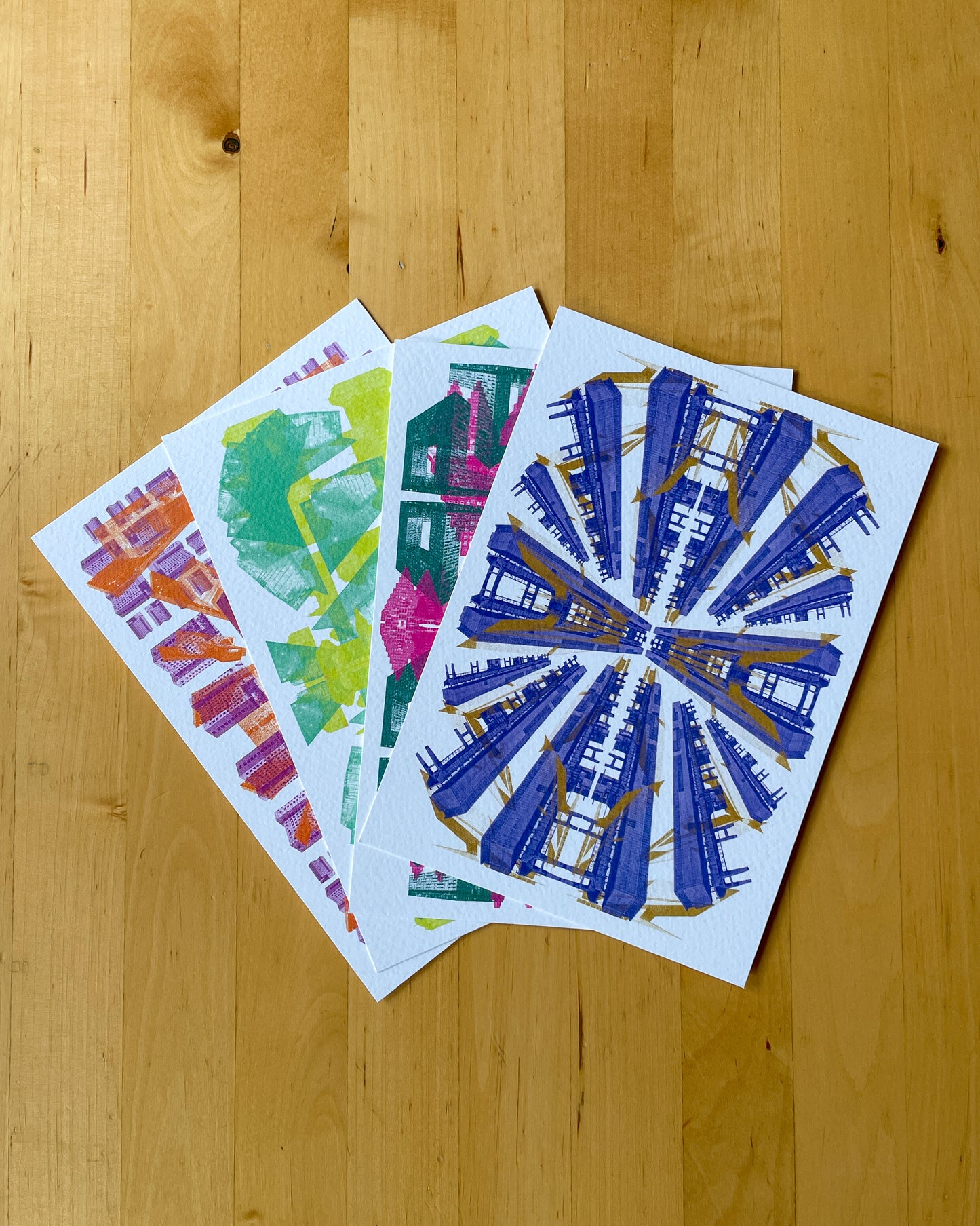 Amsterdam Oost/West/Noord/Zuid | A5 postcard bundle