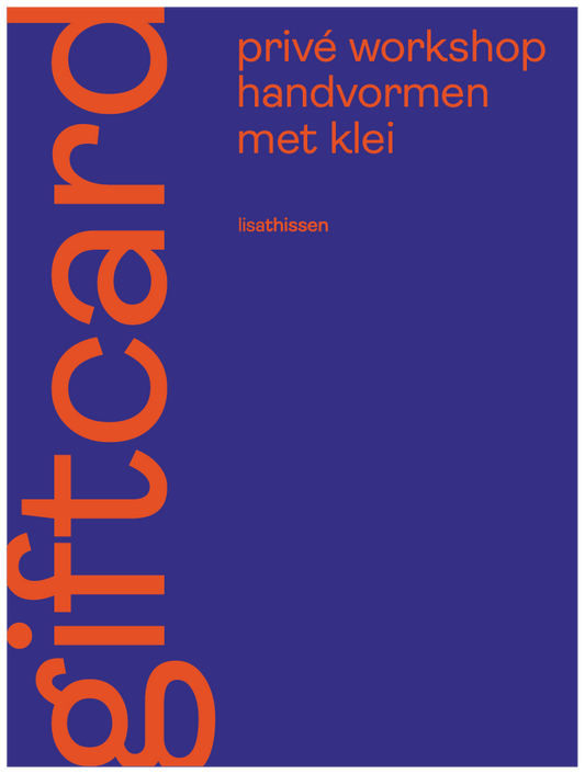 GIFTCARD | Duo workshop | handvormen