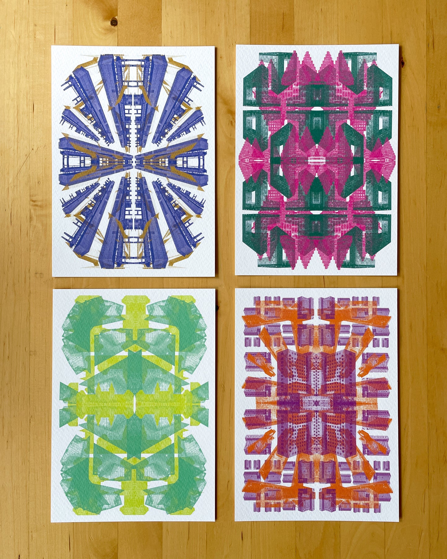 Amsterdam Oost/West/Noord/Zuid | A5 postcard bundle